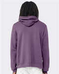 Bella+Canvas 3719 Unisex Sponge Fleece Pullover Hoodie - Heather Team Purple - model back