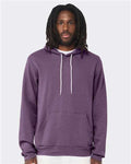 Bella+Canvas 3719 Unisex Sponge Fleece Pullover Hoodie - Heather Team Purple - model front