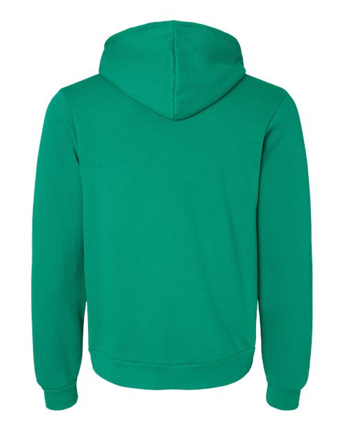 Bella+Canvas 3719 Unisex Sponge Fleece Pullover Hoodie - Kelly - back