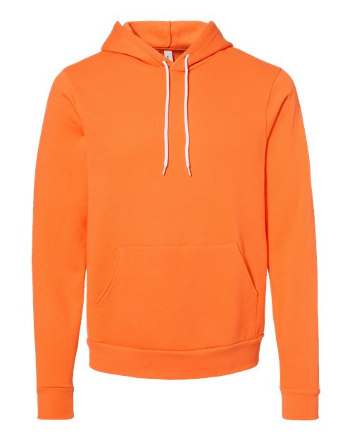 Bella+Canvas 3719 Unisex Sponge Fleece Pullover Hoodie - Orange - flat front