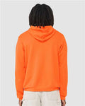 Bella+Canvas 3719 Unisex Sponge Fleece Pullover Hoodie - Orange - model back