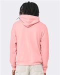Bella+Canvas 3719 Unisex Sponge Fleece Pullover Hoodie - Pink - model back