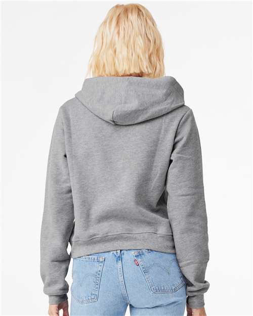 BELLA + CANVAS 7519 Women's Classic Hoodie Sweatshirt - Athletic Heather - model back