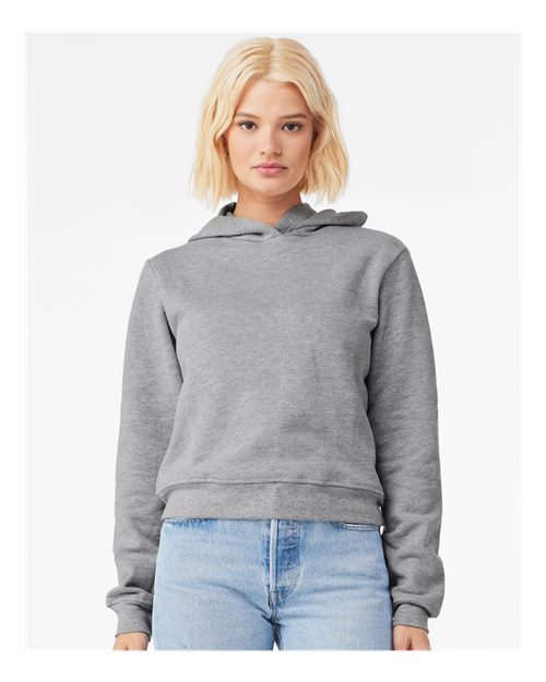 BELLA + CANVAS 7519 Women's Classic Hoodie Sweatshirt - Athletic Heather - model front