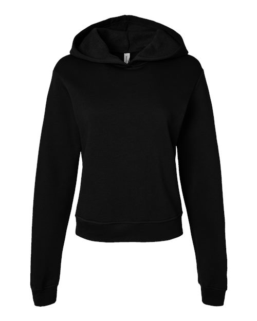 BELLA + CANVAS 7519 Women's Classic Hoodie Sweatshirt - Black - front