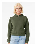 BELLA + CANVAS 7519 Women's Classic Hoodie Sweatshirt - Military Green - model front