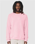 BELLA + CANVAS 3901 Unisex Sponge Fleece Raglan Crewneck Sweatshirt - Pink - model front