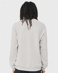 BELLA + CANVAS 3901 Unisex Sponge Fleece Raglan Crewneck Sweatshirt - Silver - model back