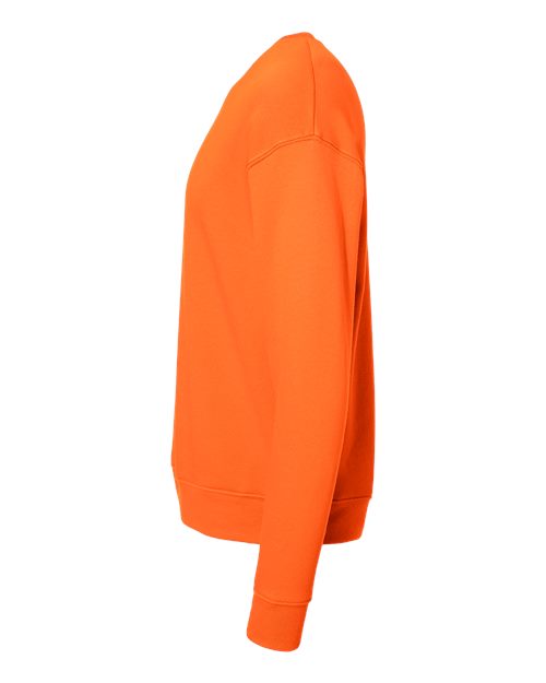 Bella + Canvas 3945 Sponge Fleece Drop Shoulder Crewneck Sweatshirt - Orange - side