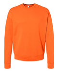 Bella + Canvas 3945 Sponge Fleece Drop Shoulder Crewneck Sweatshirt - Orange - flat front