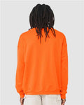 Bella + Canvas 3945 Sponge Fleece Drop Shoulder Crewneck Sweatshirt - Orange - model back