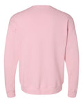 Bella + Canvas 3945 Sponge Fleece Drop Shoulder Crewneck Sweatshirt - Pink - back