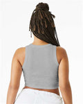BELLA + CANVAS 1019 Women's Micro Rib Racer Tank - Athletic Heather - model back
