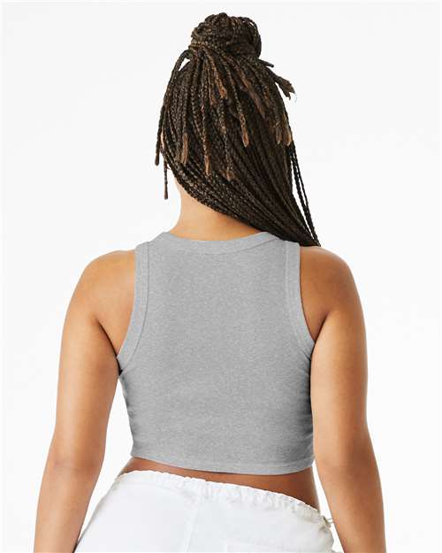 BELLA + CANVAS 1019 Women's Micro Rib Racer Tank - Athletic Heather - model back