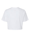 BELLA + CANVAS 6482 Women's Jersey Crop Tee - White - back