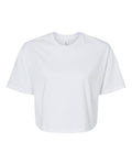 BELLA + CANVAS 6482 Women's Jersey Crop Tee - White - front