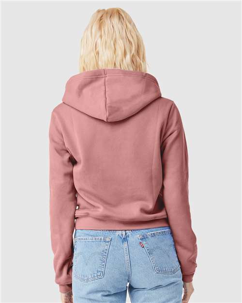 BELLA + CANVAS 7519 Women's Classic Hoodie Sweatshirt - Mauve - model back