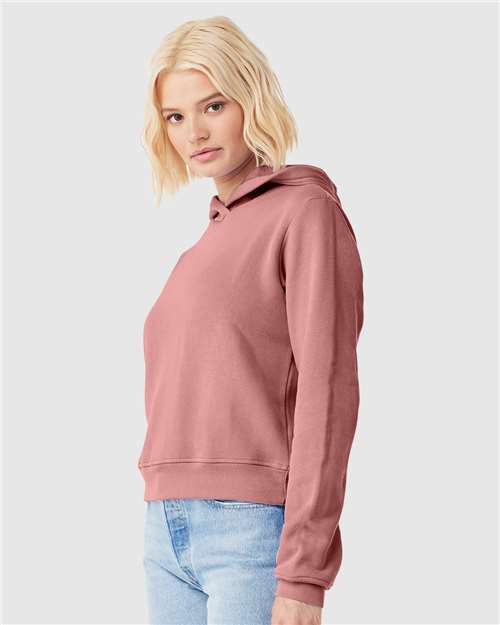 BELLA + CANVAS 7519 Women's Classic Hoodie Sweatshirt - Mauve - model side