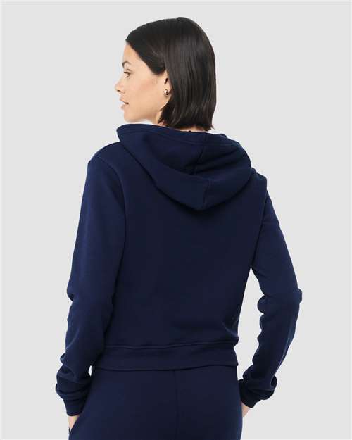 BELLA + CANVAS 7519 Women's Classic Hoodie Sweatshirt - Navy - model back