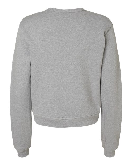 BELLA + CANVAS 7511 Women's Sponge Fleece Crewneck Sweatshirt - Athletic Heather - back