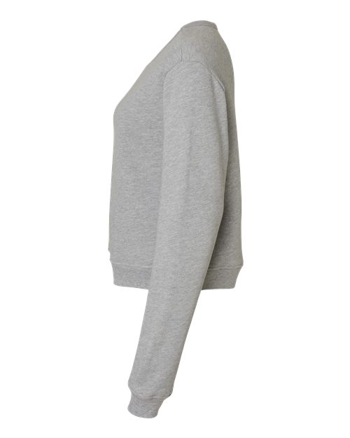 BELLA + CANVAS 7511 Women's Sponge Fleece Crewneck Sweatshirt - Athletic Heather - side