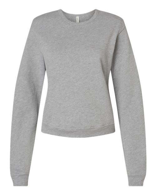 BELLA + CANVAS 7511 Women's Sponge Fleece Crewneck Sweatshirt - Athletic Heather - front