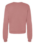 BELLA + CANVAS 7511 Women's Sponge Fleece Crewneck Sweatshirt - Mauve - back