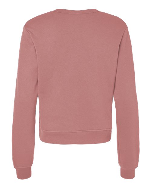 BELLA + CANVAS 7511 Women's Sponge Fleece Crewneck Sweatshirt - Mauve - back