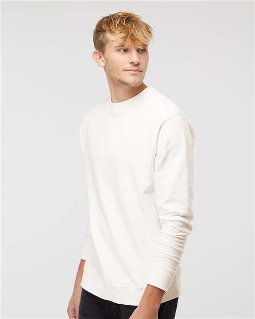 Independent Trading Co. SS3000 Midweight Crewneck Sweatshirt - Bone - model side
