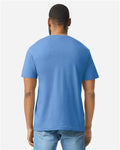 Gildan 64000CVC Unisex Softstyle CVC T-Shirt - Carolina Blue Mist - model back