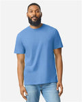 Gildan 64000CVC Unisex Softstyle CVC T-Shirt - Carolina Blue Mist - model front