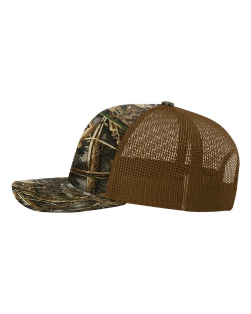 Richardson 112P Printed Trucker Cap - Realtree Max 7/ Buck - side