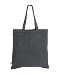 Q-Tees S800 Sustainable Canvas Tote Bag - Dark Grey - front