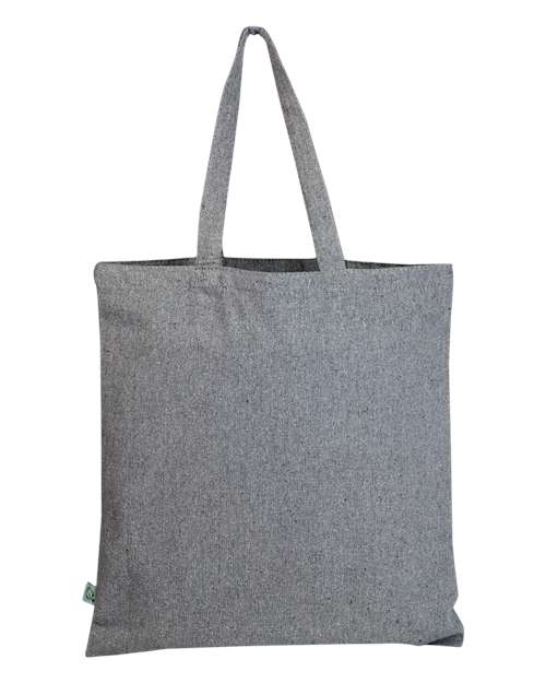 Q-Tees S800 Sustainable Canvas Tote Bag - Steel Grey - front
