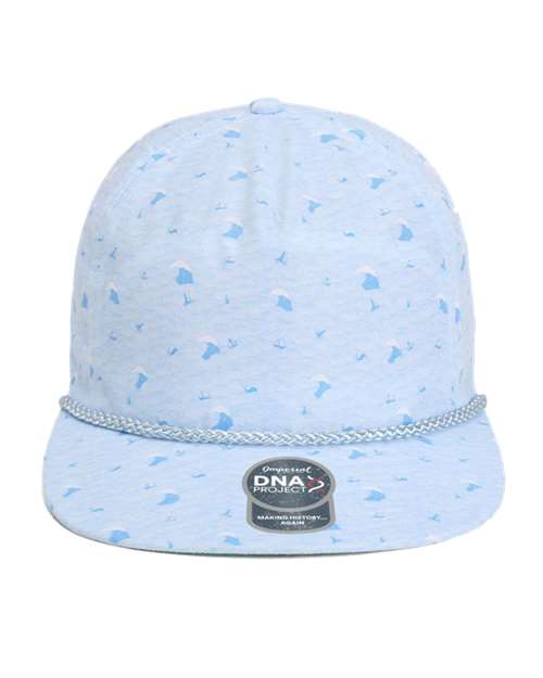 Imperial DNA010 The Aloha Rope Cap - Blue Waves - front