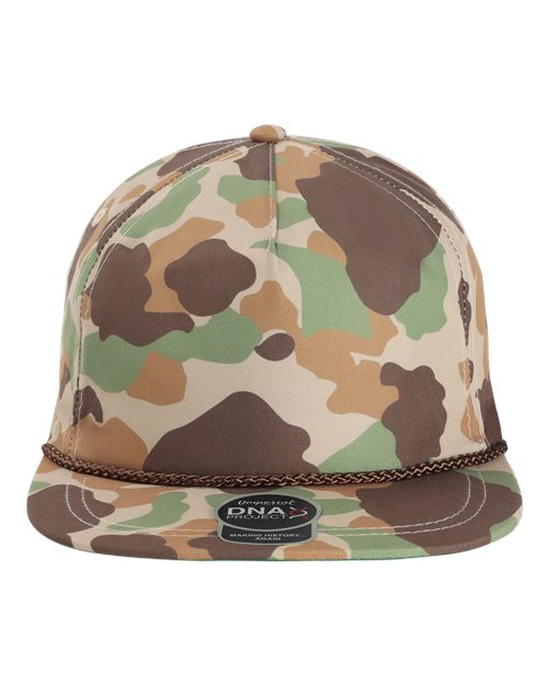 Imperial DNA010 The Aloha Rope Cap - Frog Skin Camo/ Brown - front