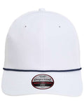 Imperial 7054 The Wingman Cap - White/ Navy - front