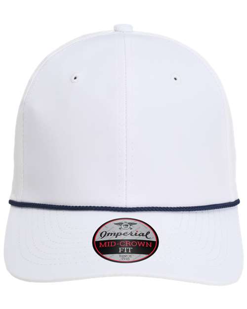 Imperial 7054 The Wingman Cap - White/ Navy - front