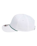 Imperial 7054 The Wingman Cap - White/ Dark Green - side
