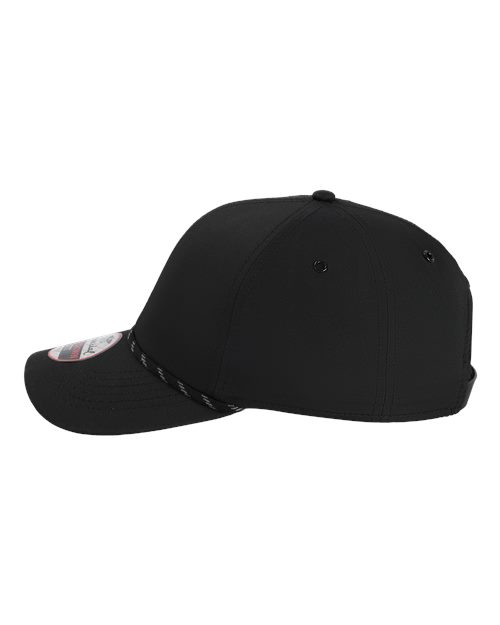 Imperial 6054 The Habanero Performance Rope Cap - Black - side