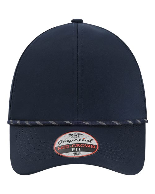 Imperial 6054 The Habanero Performance Rope Cap - Navy - front