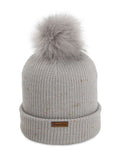 Imperial 6014 The Montage Pom Cuffed Beanie - Light Grey - back