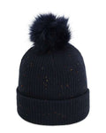 Imperial 6014 The Montage Pom Cuffed Beanie - Navy - front