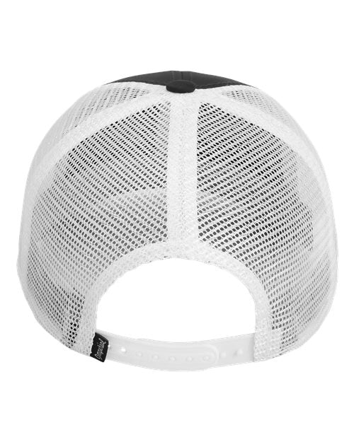 Imperial 7055 The Night Owl Performance Rope Cap - Black/ White - back