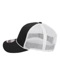 Imperial 7055 The Night Owl Performance Rope Cap - Black/ White - side