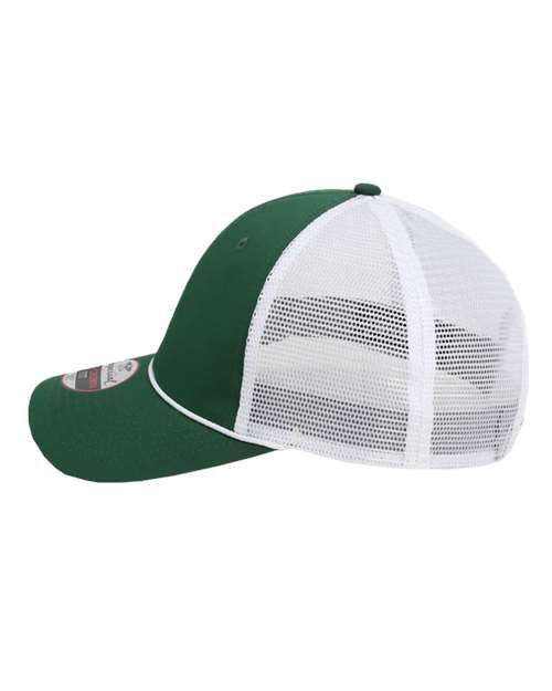 Imperial 7055 The Night Owl Performance Rope Cap - Forest/ White - side