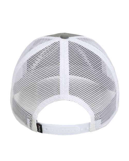 Imperial 7055 The Night Owl Performance Rope Cap - Grey/ White - back