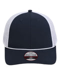 Imperial 7055 The Night Owl Performance Rope Cap - Navy/ White - front