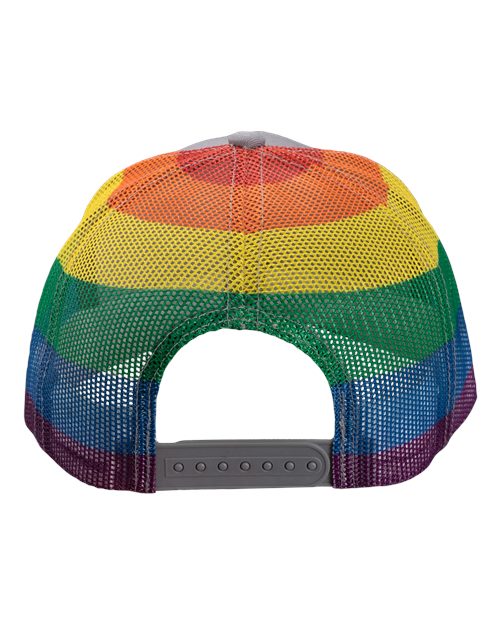 Kati S700M Printed Mesh Trucker Cap - Grey/ Rainbow - back