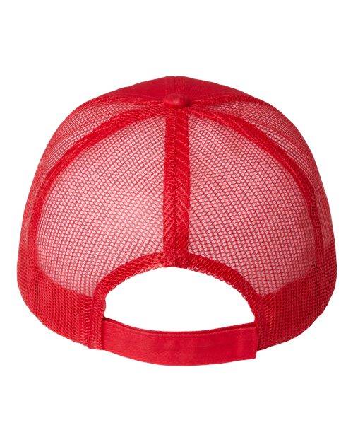 Valucap S102 Sandwich Trucker Cap - Red - back